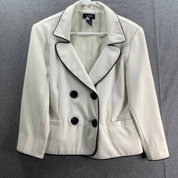 T Milano Petite Suits Womens Size 14P Formal Top Blazer - Picture 1 of 8